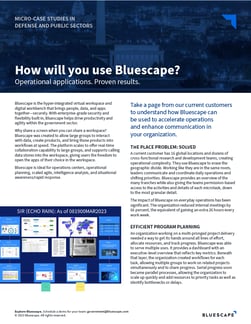 Downloadable case study on Bluescape for the Defense and Public Sector