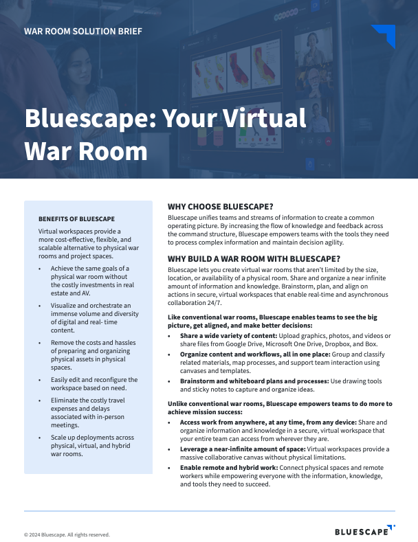 Virtual War Room solution brief download